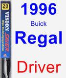 Driver Wiper Blade for 1996 Buick Regal - Vision Saver