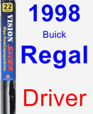 Driver Wiper Blade for 1998 Buick Regal - Vision Saver