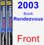 Front Wiper Blade Pack for 2003 Buick Rendezvous - Vision Saver