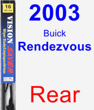 Rear Wiper Blade for 2003 Buick Rendezvous - Vision Saver