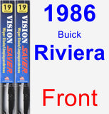 Front Wiper Blade Pack for 1986 Buick Riviera - Vision Saver