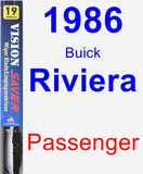 Passenger Wiper Blade for 1986 Buick Riviera - Vision Saver