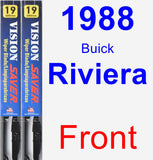 Front Wiper Blade Pack for 1988 Buick Riviera - Vision Saver