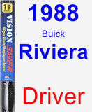 Driver Wiper Blade for 1988 Buick Riviera - Vision Saver