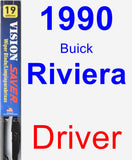 Driver Wiper Blade for 1990 Buick Riviera - Vision Saver