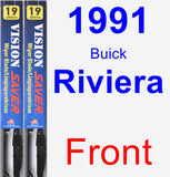 Front Wiper Blade Pack for 1991 Buick Riviera - Vision Saver