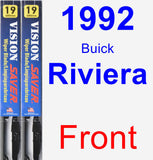 Front Wiper Blade Pack for 1992 Buick Riviera - Vision Saver