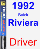 Driver Wiper Blade for 1992 Buick Riviera - Vision Saver