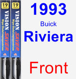 Front Wiper Blade Pack for 1993 Buick Riviera - Vision Saver