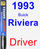 Driver Wiper Blade for 1993 Buick Riviera - Vision Saver