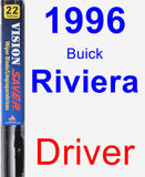 Driver Wiper Blade for 1996 Buick Riviera - Vision Saver