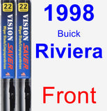 Front Wiper Blade Pack for 1998 Buick Riviera - Vision Saver