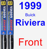 Front Wiper Blade Pack for 1999 Buick Riviera - Vision Saver