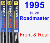 Front & Rear Wiper Blade Pack for 1995 Buick Roadmaster - Vision Saver