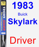 Driver Wiper Blade for 1983 Buick Skylark - Vision Saver