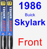 Front Wiper Blade Pack for 1986 Buick Skylark - Vision Saver