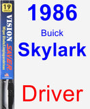 Driver Wiper Blade for 1986 Buick Skylark - Vision Saver