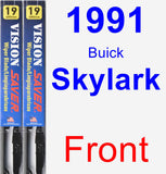 Front Wiper Blade Pack for 1991 Buick Skylark - Vision Saver