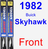 Front Wiper Blade Pack for 1982 Buick Skyhawk - Vision Saver