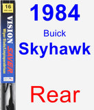 Rear Wiper Blade for 1984 Buick Skyhawk - Vision Saver