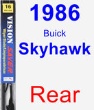 Rear Wiper Blade for 1986 Buick Skyhawk - Vision Saver