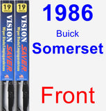 Front Wiper Blade Pack for 1986 Buick Somerset - Vision Saver
