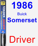 Driver Wiper Blade for 1986 Buick Somerset - Vision Saver