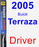 Driver Wiper Blade for 2005 Buick Terraza - Vision Saver