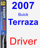 Driver Wiper Blade for 2007 Buick Terraza - Vision Saver