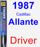 Driver Wiper Blade for 1987 Cadillac Allante - Vision Saver