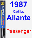 Passenger Wiper Blade for 1987 Cadillac Allante - Vision Saver