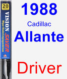 Driver Wiper Blade for 1988 Cadillac Allante - Vision Saver