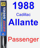 Passenger Wiper Blade for 1988 Cadillac Allante - Vision Saver