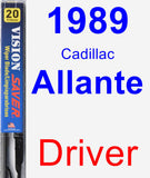 Driver Wiper Blade for 1989 Cadillac Allante - Vision Saver