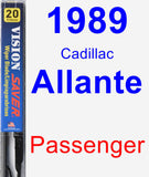 Passenger Wiper Blade for 1989 Cadillac Allante - Vision Saver