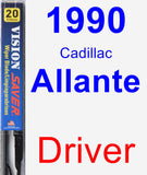 Driver Wiper Blade for 1990 Cadillac Allante - Vision Saver