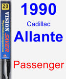 Passenger Wiper Blade for 1990 Cadillac Allante - Vision Saver