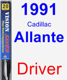 Driver Wiper Blade for 1991 Cadillac Allante - Vision Saver