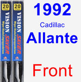 Front Wiper Blade Pack for 1992 Cadillac Allante - Vision Saver