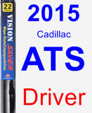 Driver Wiper Blade for 2015 Cadillac ATS - Vision Saver