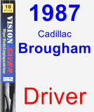 Driver Wiper Blade for 1987 Cadillac Brougham - Vision Saver