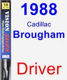 Driver Wiper Blade for 1988 Cadillac Brougham - Vision Saver