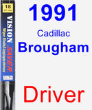 Driver Wiper Blade for 1991 Cadillac Brougham - Vision Saver