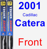 Front Wiper Blade Pack for 2001 Cadillac Catera - Vision Saver