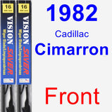 Front Wiper Blade Pack for 1982 Cadillac Cimarron - Vision Saver