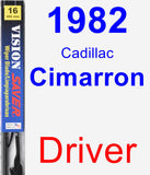 Driver Wiper Blade for 1982 Cadillac Cimarron - Vision Saver