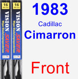 Front Wiper Blade Pack for 1983 Cadillac Cimarron - Vision Saver