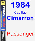 Passenger Wiper Blade for 1984 Cadillac Cimarron - Vision Saver