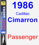 Passenger Wiper Blade for 1986 Cadillac Cimarron - Vision Saver