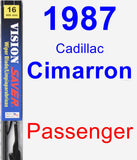 Passenger Wiper Blade for 1987 Cadillac Cimarron - Vision Saver